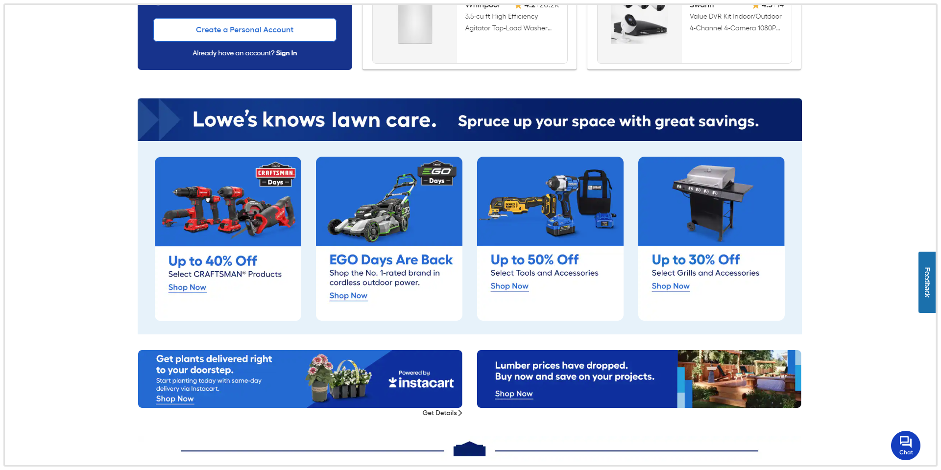 Lowes Startseite